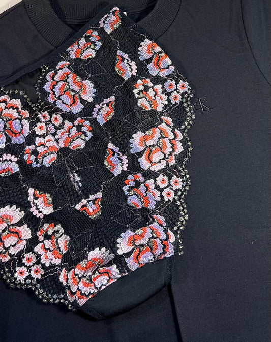 Women’s High-Waist TENCEL™ black panties with Lace