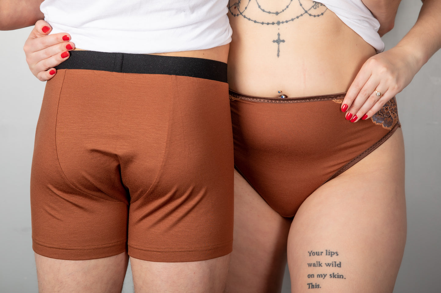Men’s Organic Cotton Boxer – Cinnamon Brown