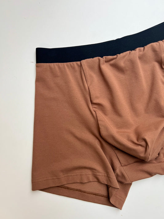 Men’s Organic Cotton Boxer – Cinnamon Brown