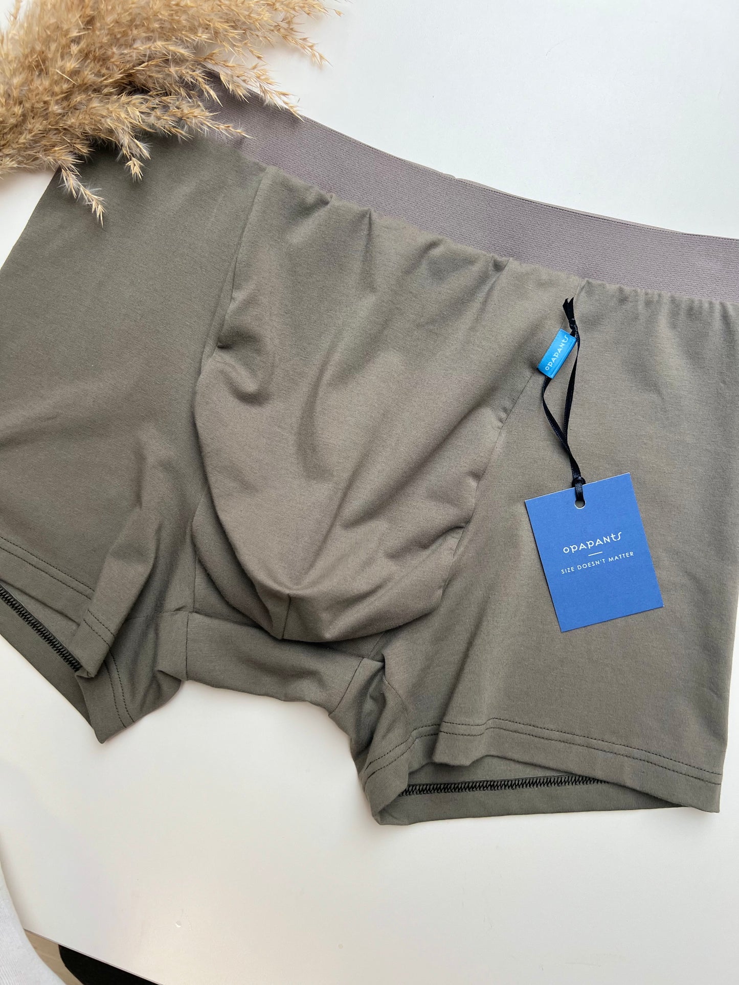 Men’s Organic Cotton Boxer – Khaki I 2 options