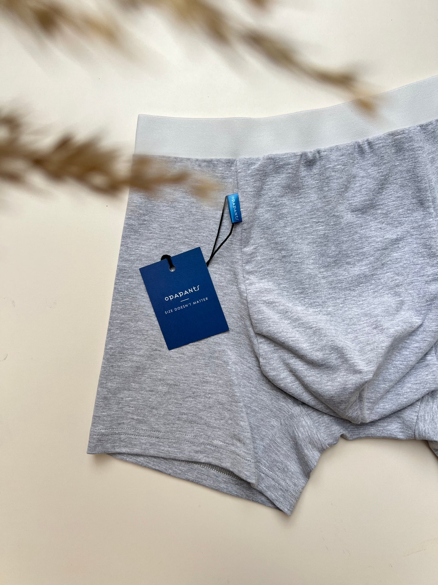 Men’s Organic Cotton Boxer – Light Gray