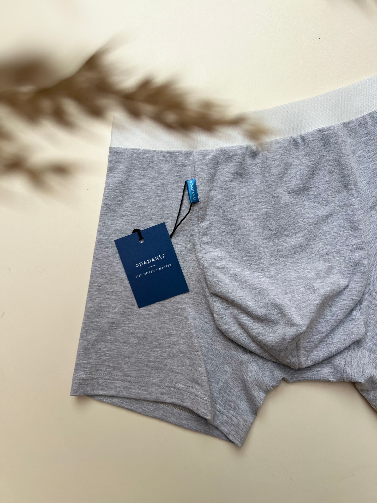 Men’s Organic Cotton Boxer – Light Gray