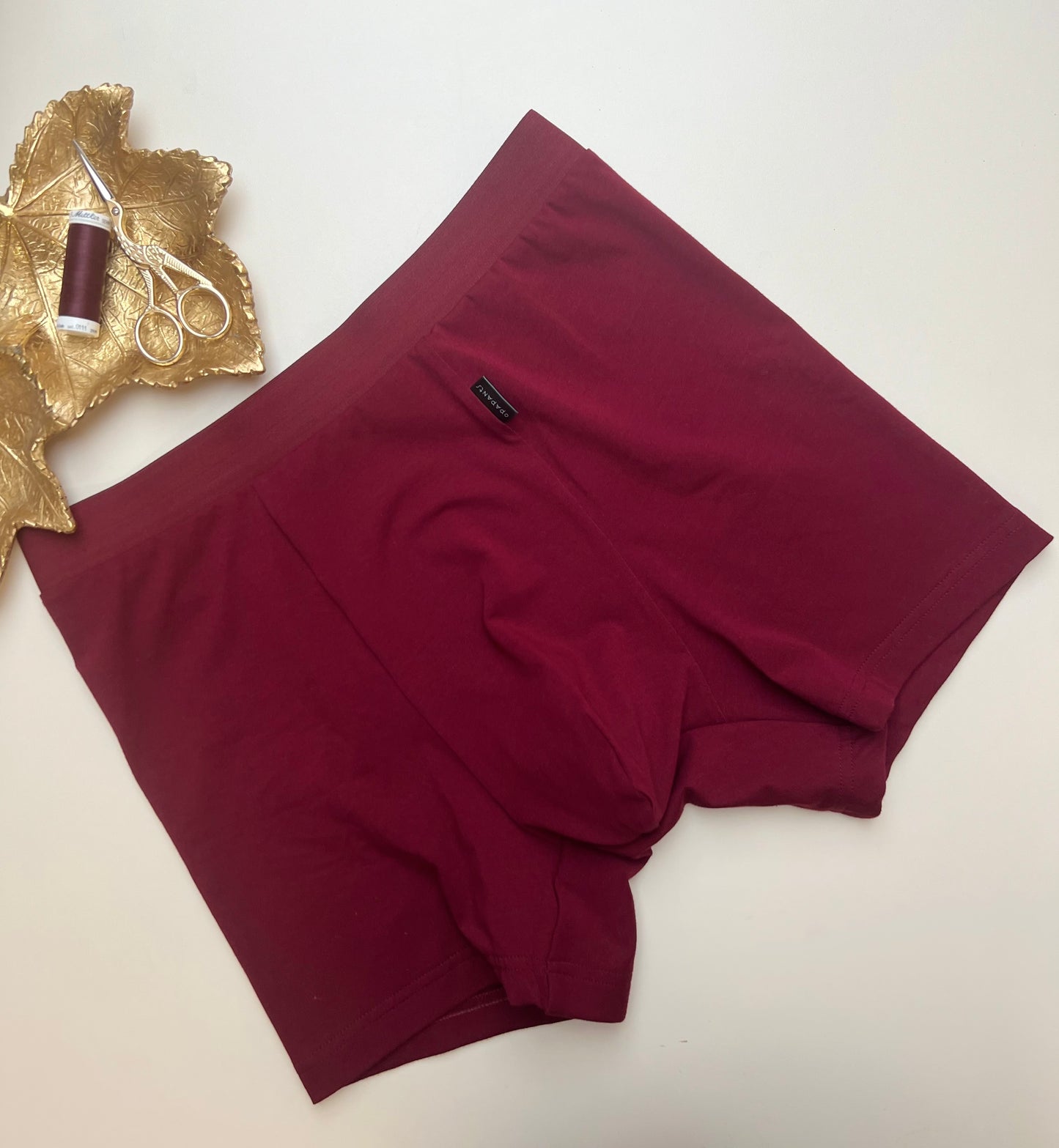 NEW model Men’s Seamless Organic Cotton Boxer – Burgundy I 2 options