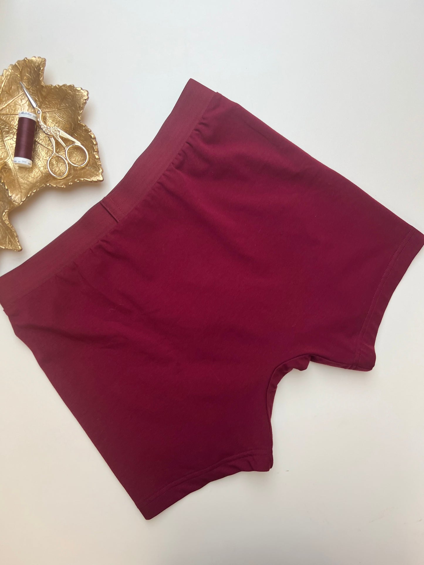 NEW model Men’s Seamless Organic Cotton Boxer – Burgundy I 2 options