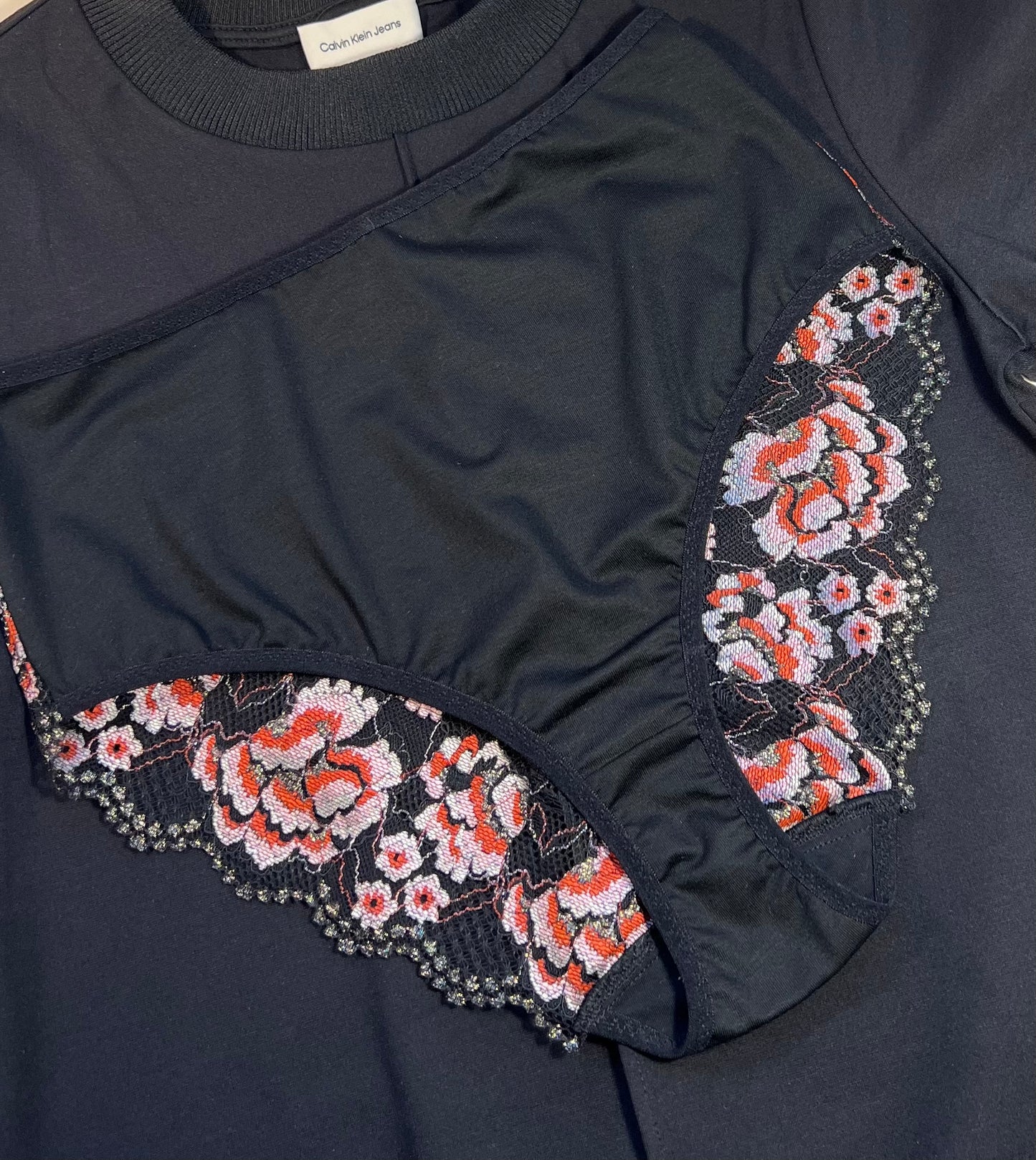 Women’s High-Waist TENCEL™  black panties with Lace